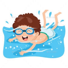 Vector Illustration of Kid Swimming | Children illustration, Kids swimming,  Swimming cartoon